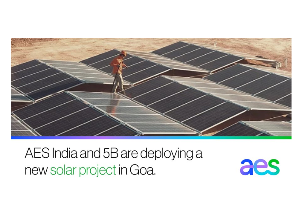 AES India and 5B are deployting a new solar porject in Goa